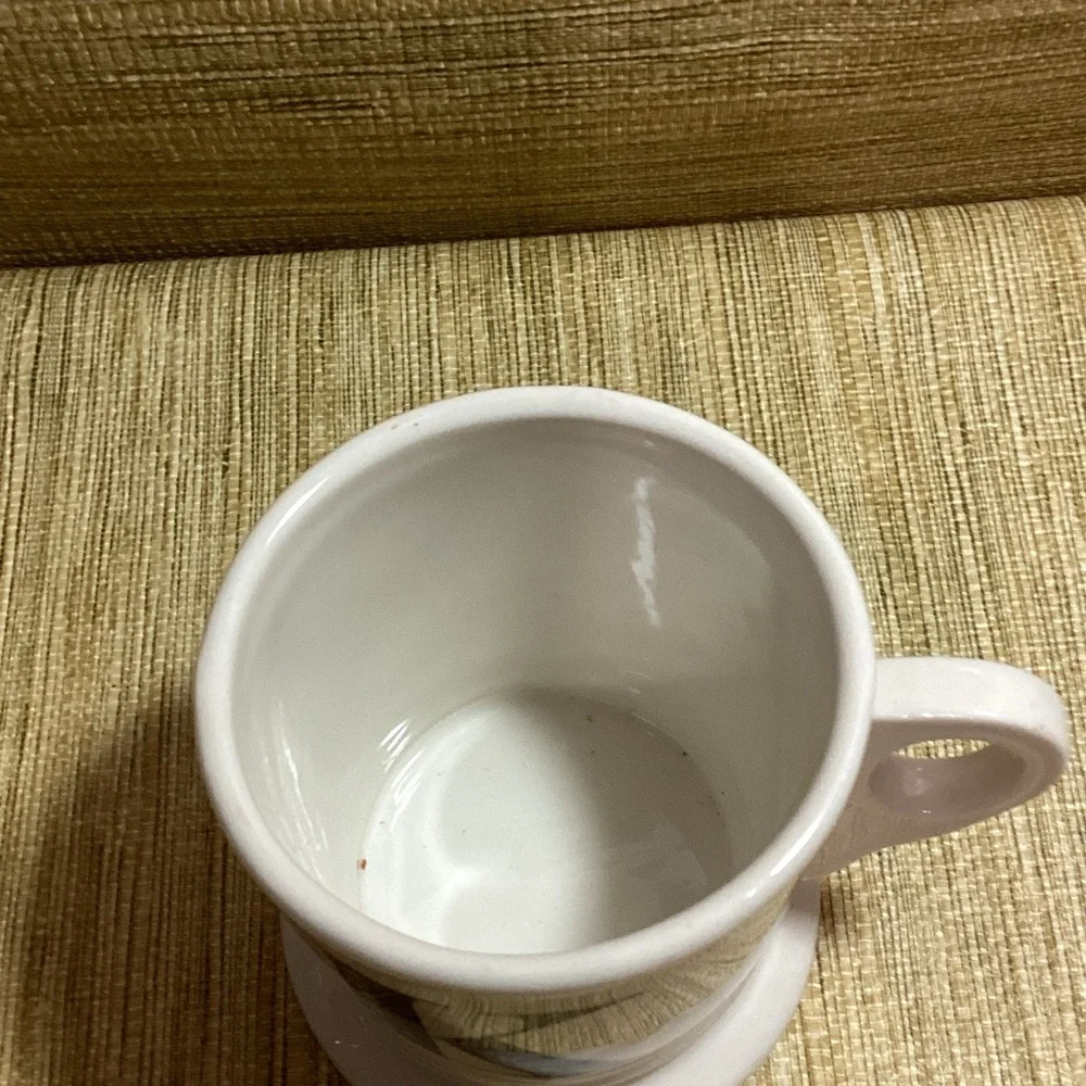 Anthropologie White Mug with Black Letter K